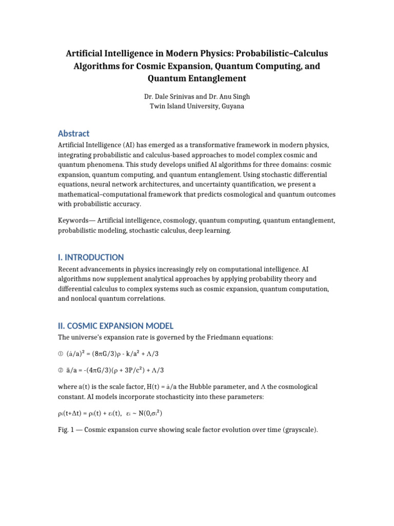 AI Algorithms for Cosmic and Quantum Physics | PDF | Quantum Computing ...