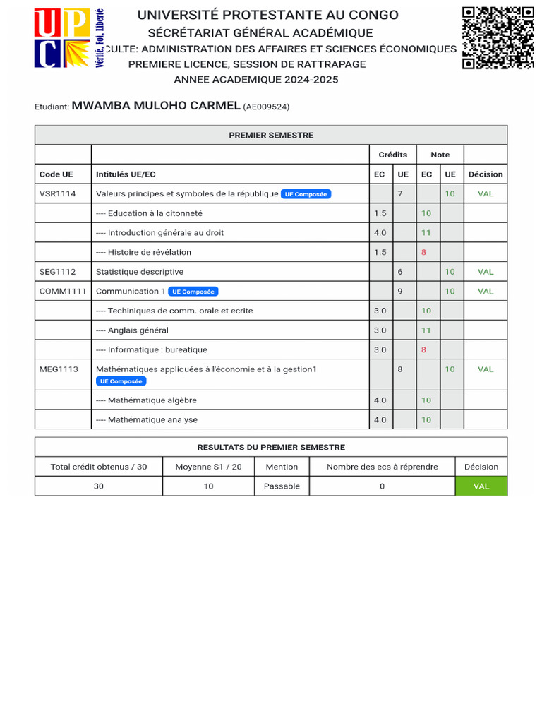 Mes Resultats Sur Cisnet | PDF