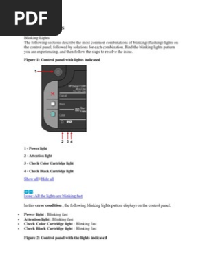 Blinking Lights Hp Deskjet F2410 Ac Power Plugs And Sockets Troubleshooting