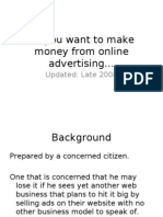 So You Want To Make Money From Online Advertising : Updated: Late 2008