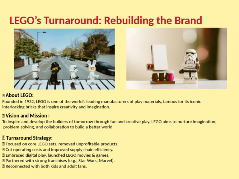 LEGO Brand Turnaround Strategy Explained | PDF