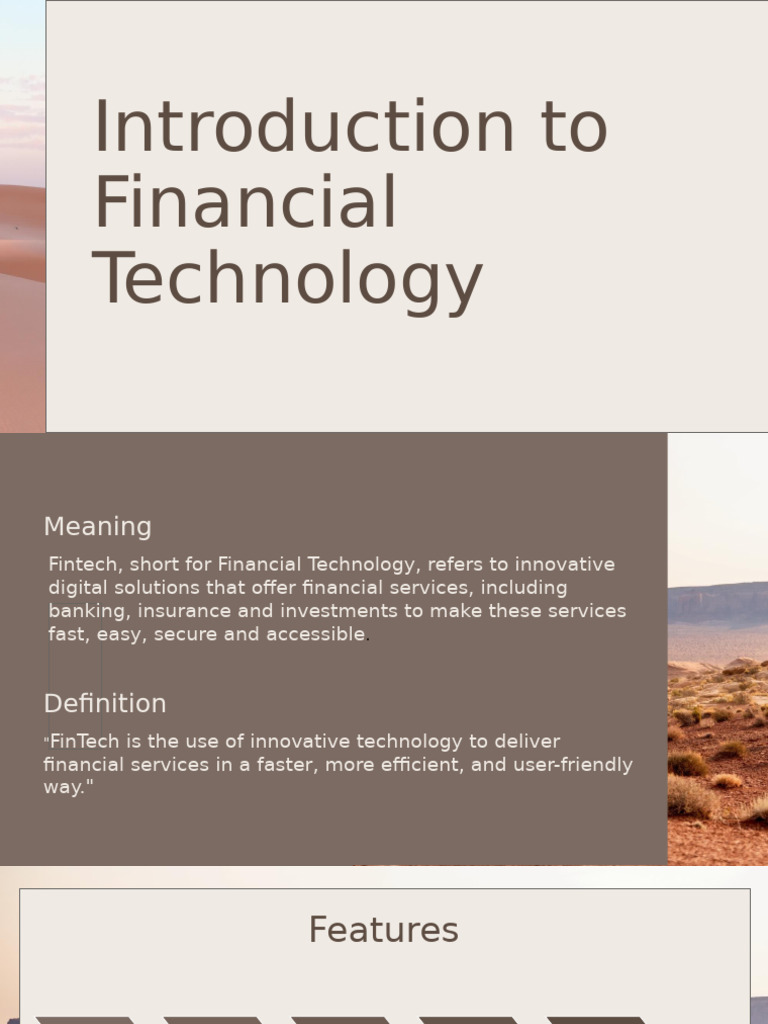 Understanding Financial Technology (FinTech) | PDF | Financial ...