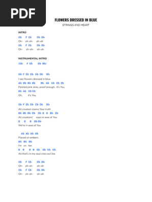 Flowers Dressed in Blue Lyrics | PDF