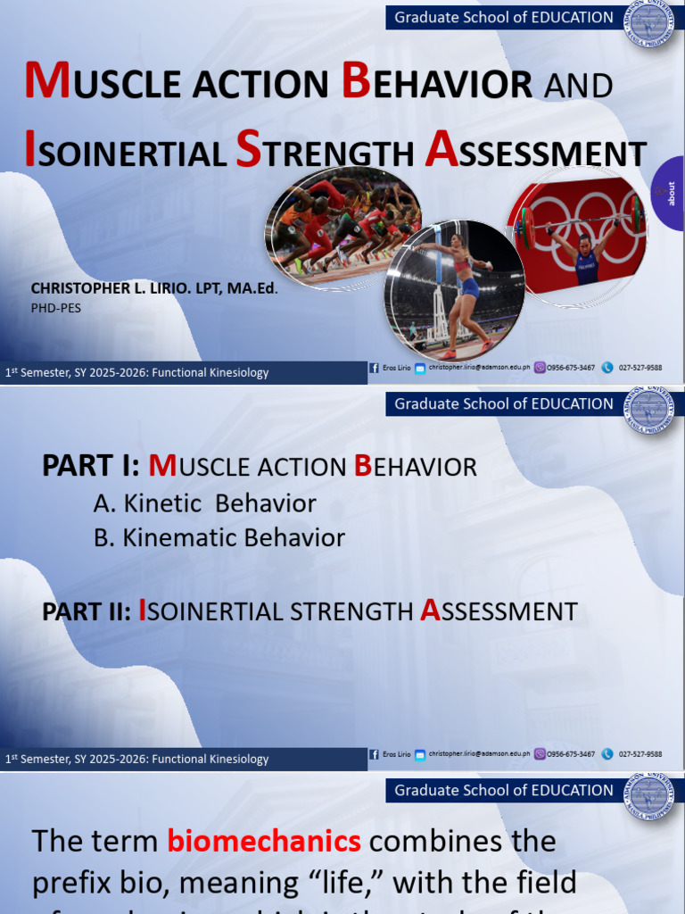 Muscle Action Behavior | PDF | Force | Rotation