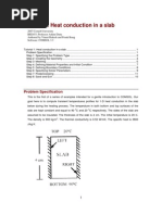 Comsol Tutorial Heat Conduction in A Slab