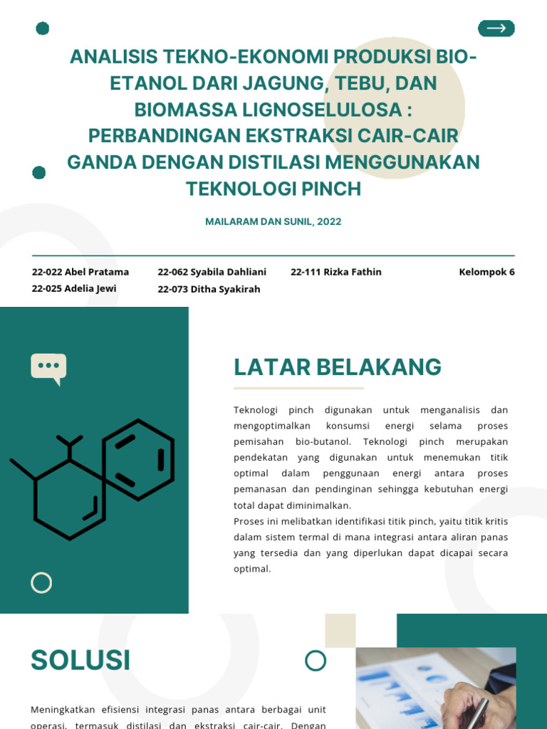 Analisis Biaya Produksi Bioetanol | PDF