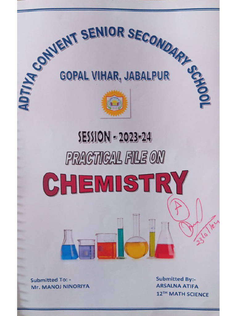 12th Chemistry File | PDF