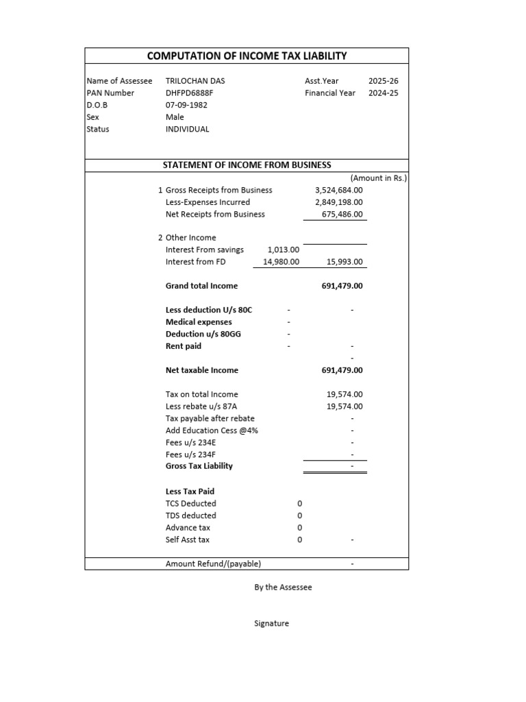 Trilochan Das BSPL of Fy 2024-25-3 | PDF