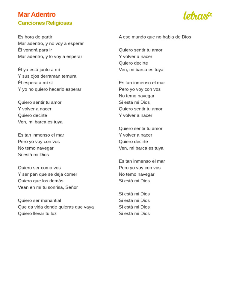 Letra de 