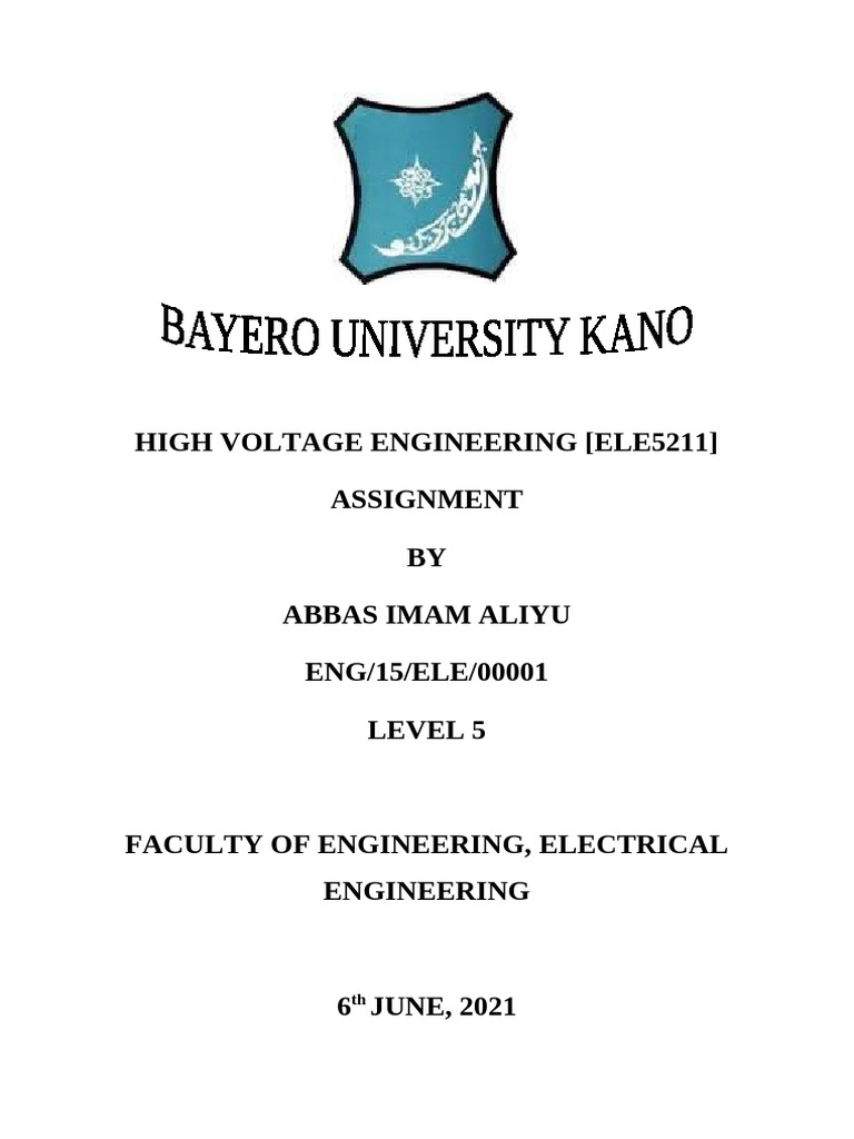 High Voltage Engineering Breakdown Analysis | PDF | Electrical ...