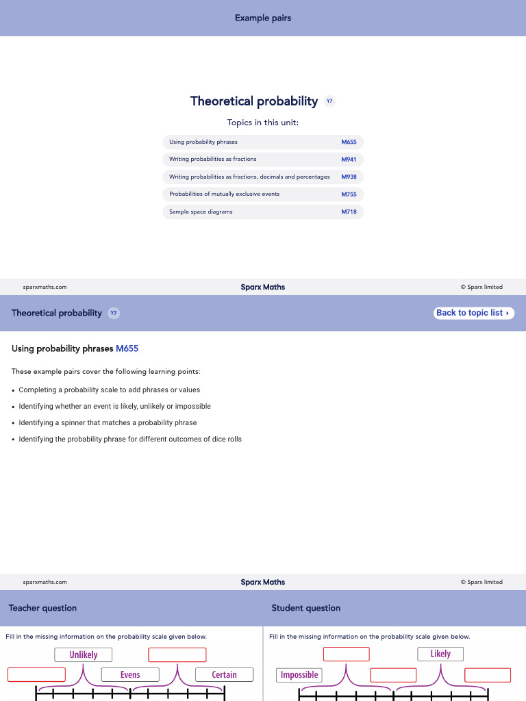 Understanding Theoretical Probability Y7 | PDF | Probability | Percentage