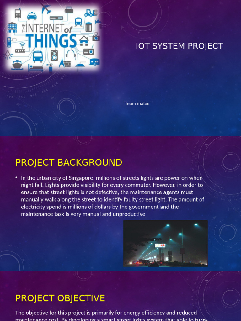 IOT System Project G215S - Presentation - v04 | PDF | Internet Of ...