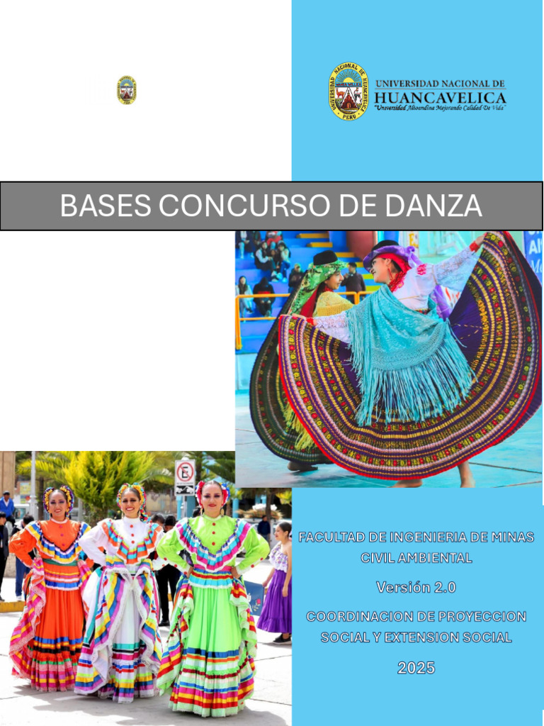 Bases del Concurso de Danzas FIMCA 2025 | PDF | Bailes