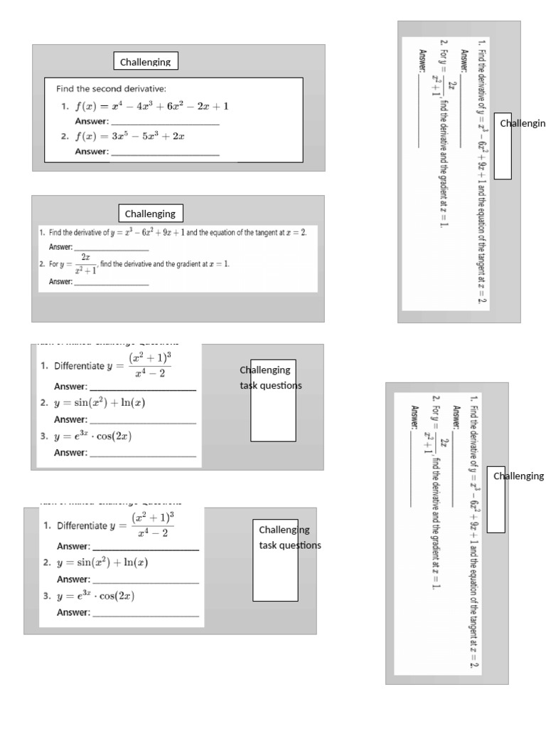 Challenging Work | PDF