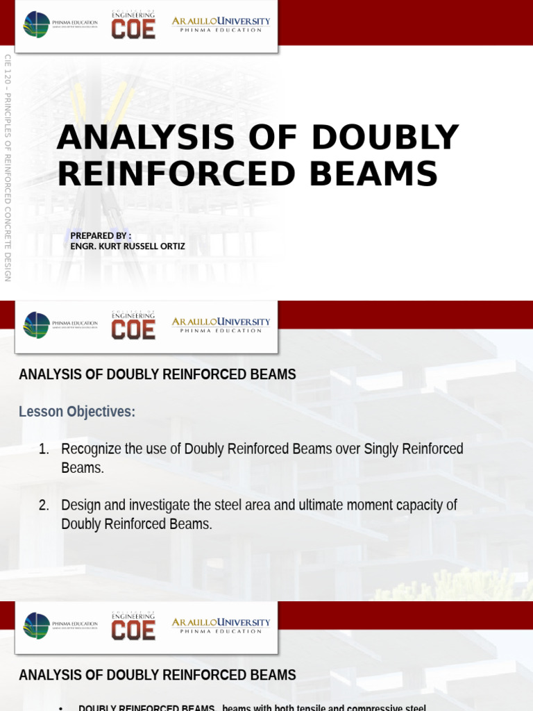 Doubly Reinforced Beam Analysis Guide | PDF | Beam (Structure ...
