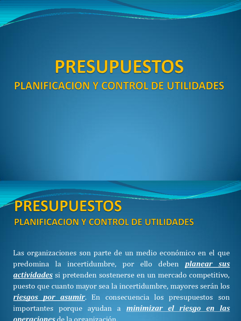 Importancia y Control de Presupuestos Empresariales | PDF | Presupuesto ...