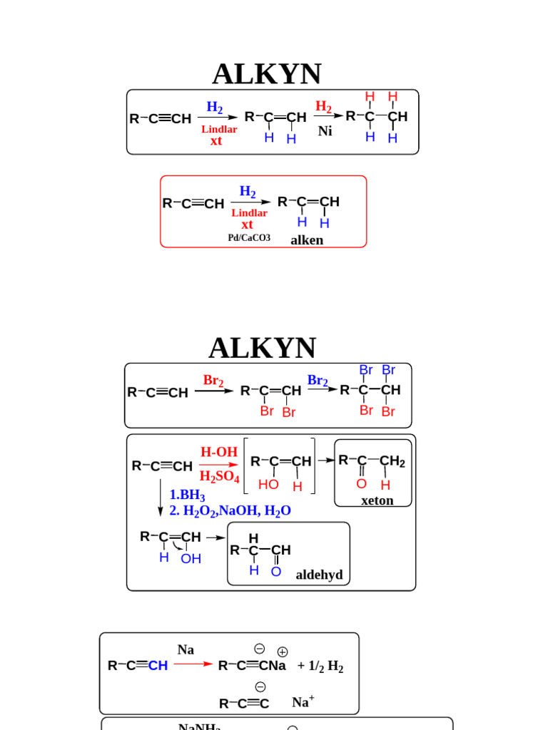 Alkynes and Reaction Mechanisms | PDF | Organic Chemistry | Chemistry