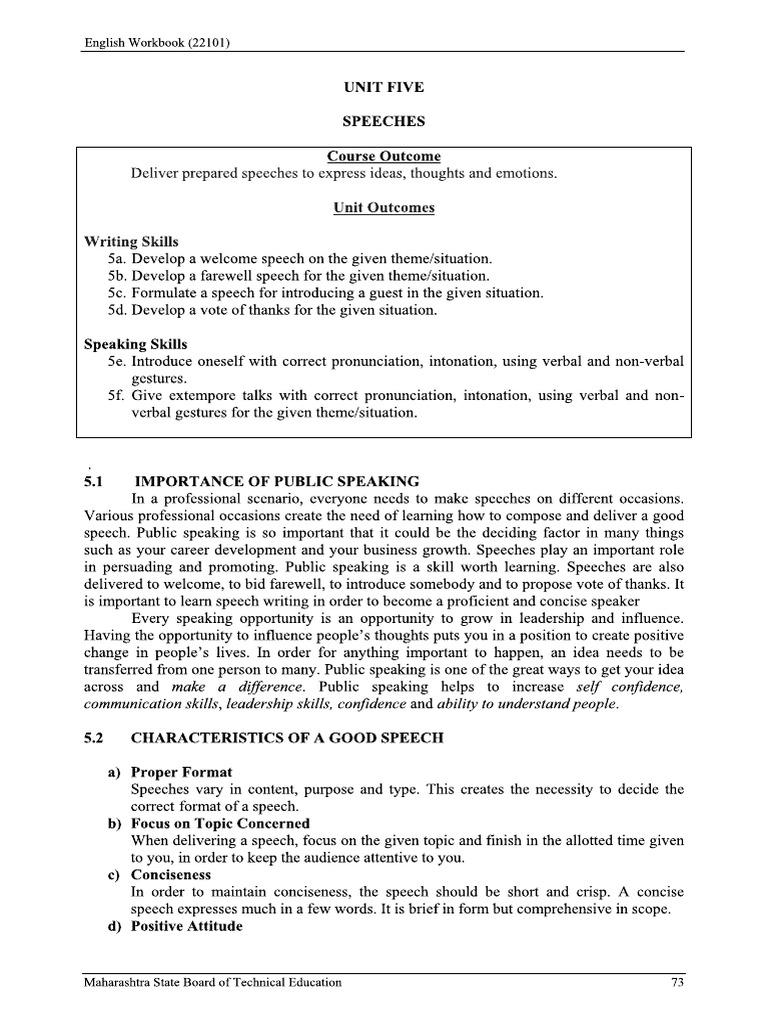 Speech Writing | PDF
