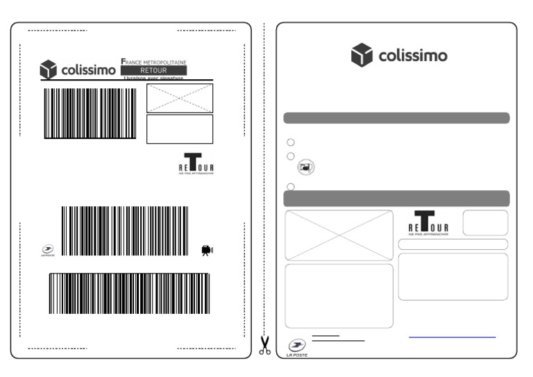 Étiquette Retour Colissimo : Guide Pratique | PDF | Communication écrite
