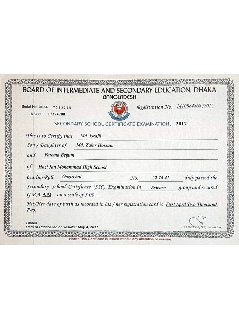 SSC - Certificate 10 25 2025 22 46 | PDF