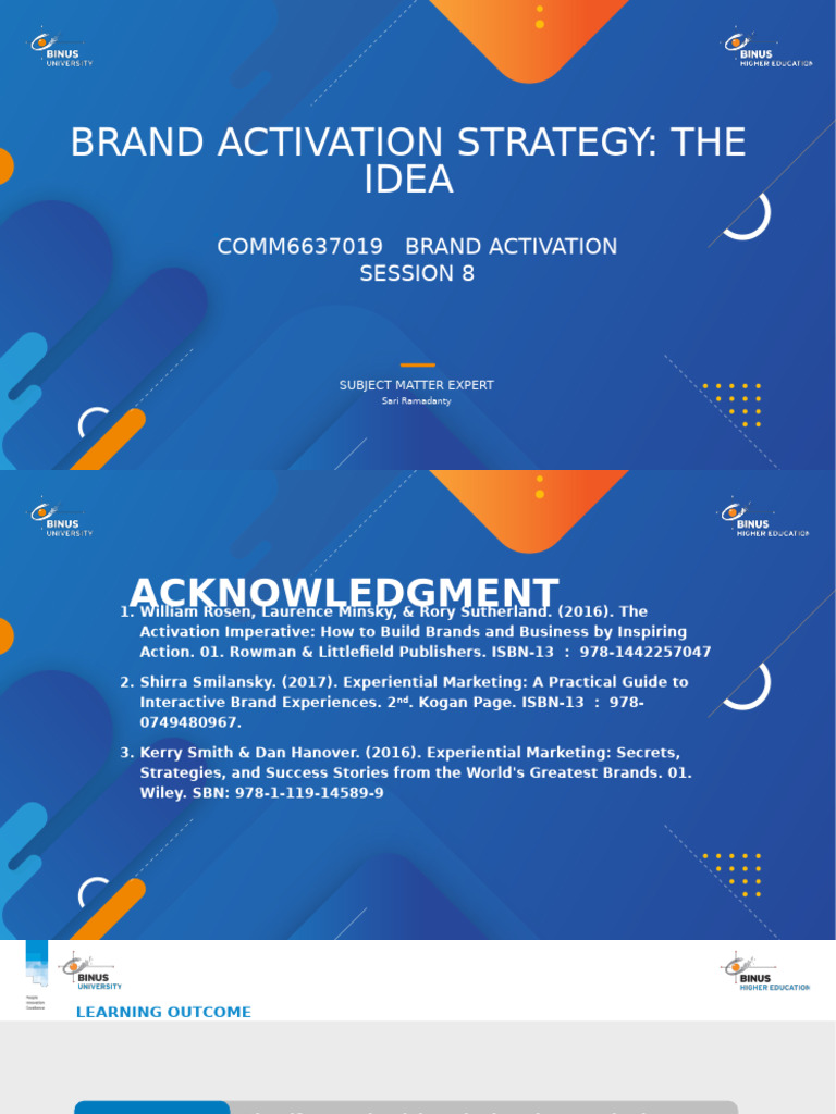 Brand Activation Strategy - The Idea | PDF | Brand | Target Audience