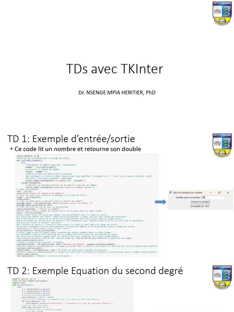 Gestion des étudiants avec Tkinter | PDF | Programmation informatique ...