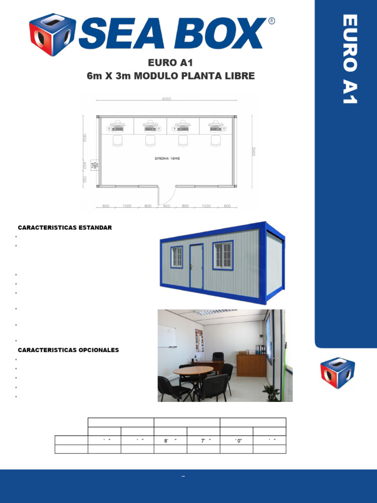 Módulo Euro A1: Dimensiones y Características | PDF