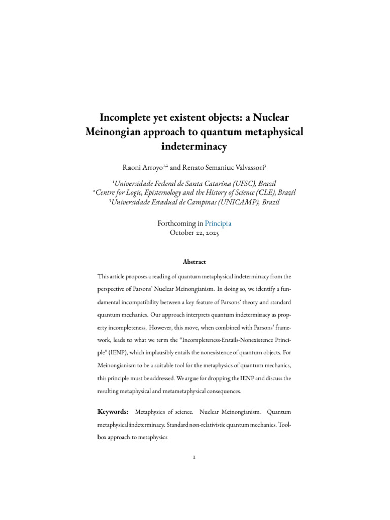 2510.18111v1 | PDF | Quantum Mechanics | Spin (Physics)
