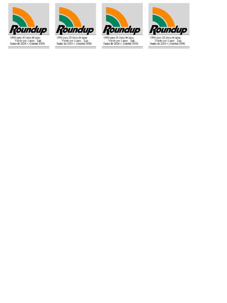 Etiqueta Roundup | PDF