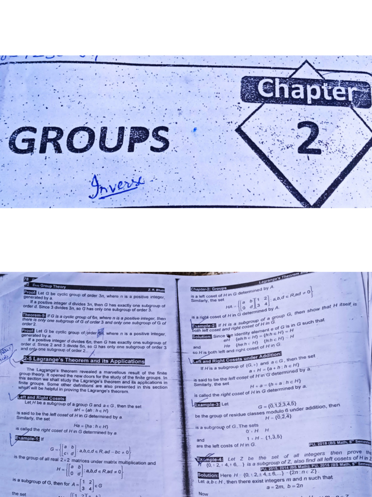 Group Theory | PDF
