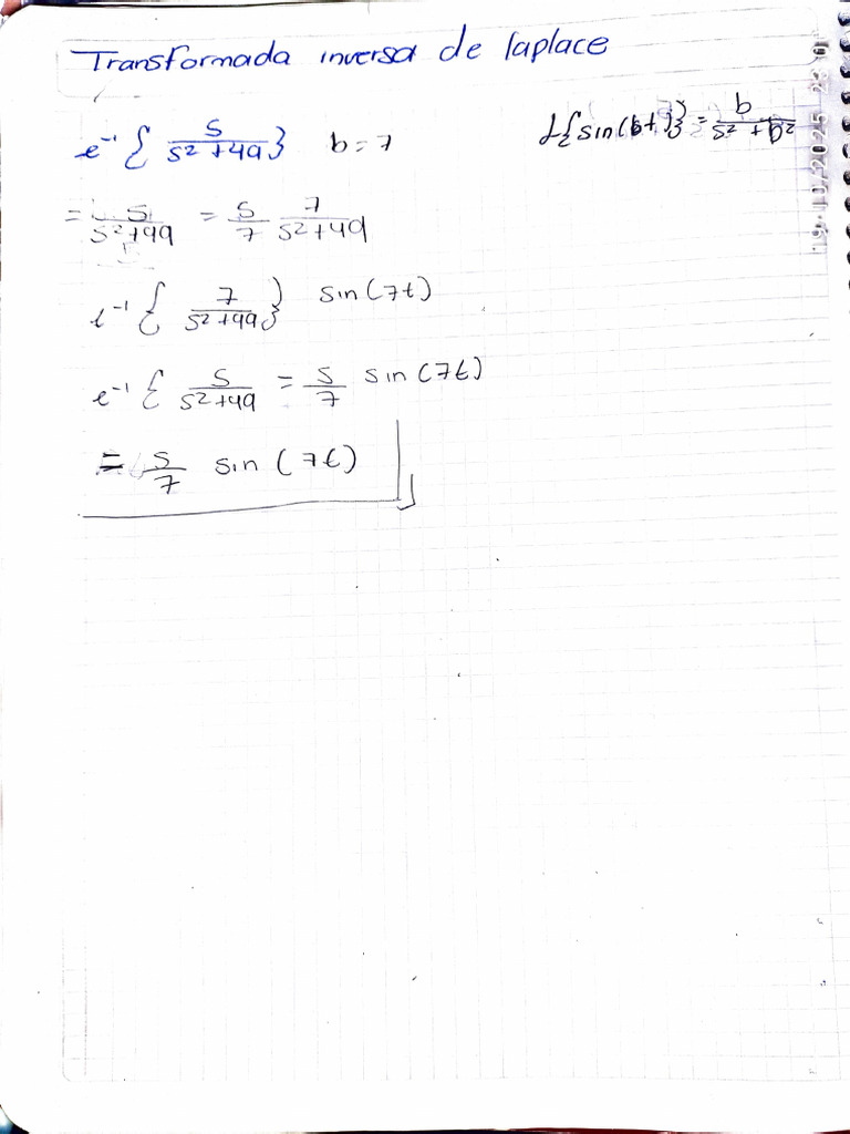 Transformada Inversa de Laplace | PDF