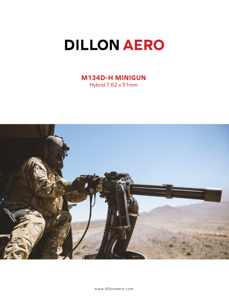 M134D-H Minigun Overview and Specs | PDF | Weapon Design | Projectile ...