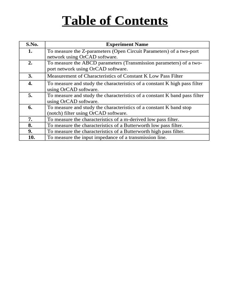 Two-Port Network Parameter Measurements | PDF | Electronic Filter | Low ...