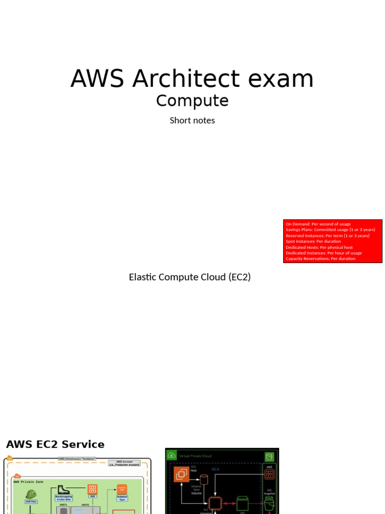 AWS EC2 Exam Study Guide: Key Concepts | PDF | Central Processing Unit ...
