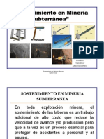 Sostenimiento en Mineria Subterranea