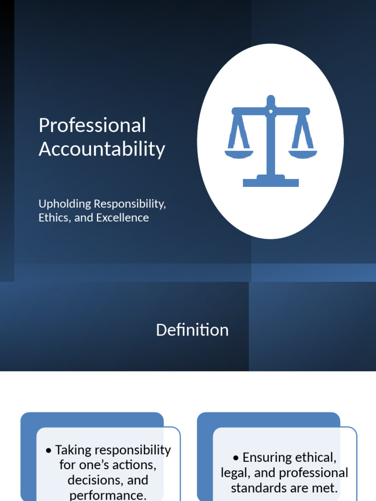 Professional Accountability in Healthcare | PDF | Patient Safety ...
