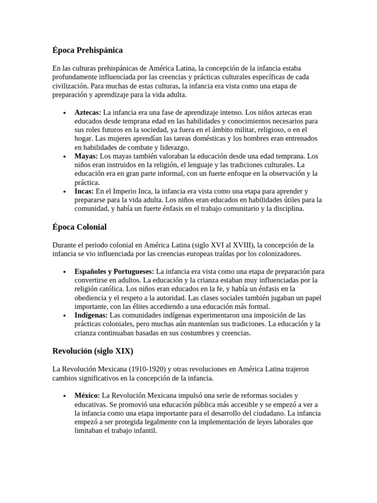 Evolución de la Infancia en América Latina | PDF | Derechos de los ...