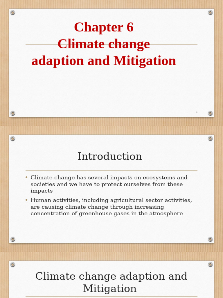 Climate Change Adaptation & Mitigation Strategies | PDF | Climate ...