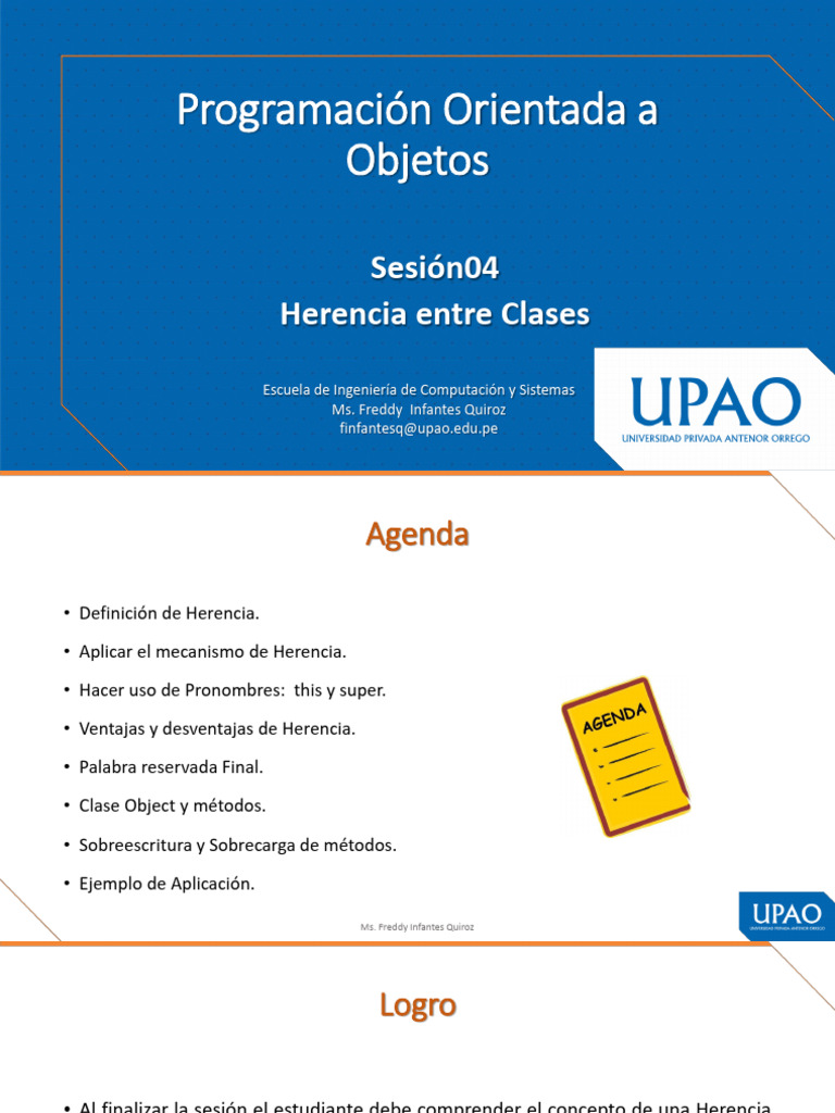 Herencia en Programación Orientada a Objetos | PDF | Herencia ...