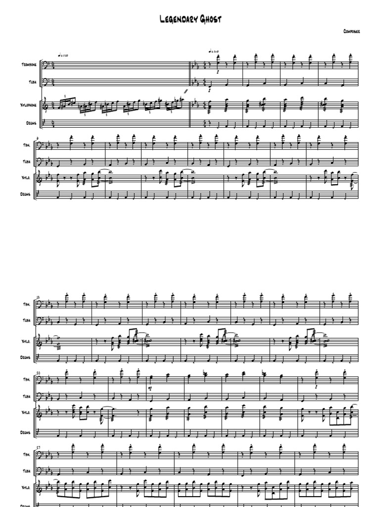 Legendary Ghost | PDF | Brass Instruments | Musical Instruments