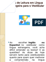 Dicas de Leitura em Língua Estrangeira para o