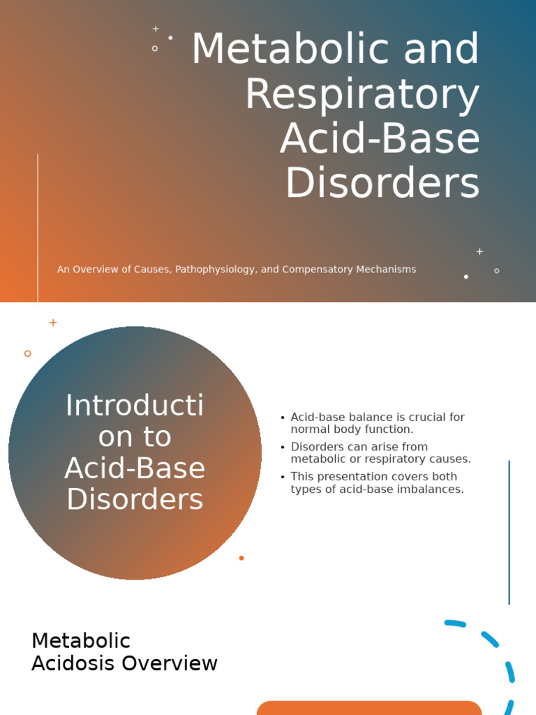 Metabolic and Respiratory Acid-Base Disorders | PDF | Intensive Care ...