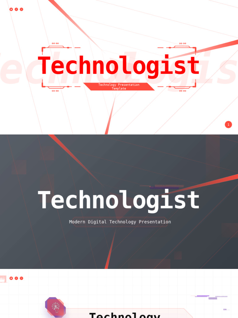 Technology Presentation Template | PDF | Linguistics | Human Communication