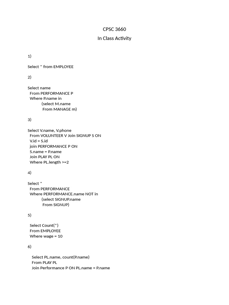 SQL Queries for Employee Performance Analysis | PDF