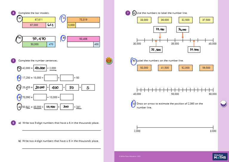 Y5 Autumn Block 1 WO3 Numbers to 100000 2022 | PDF