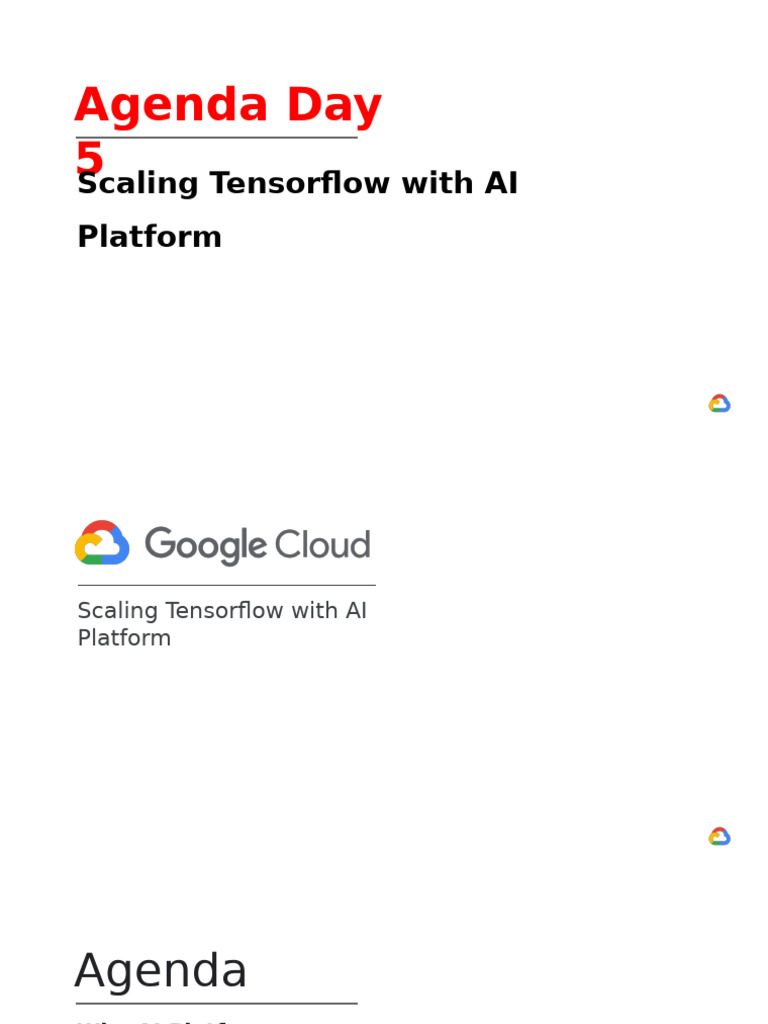 Scale TensorFlow with AI Platform Guide | PDF | Graphics Processing ...