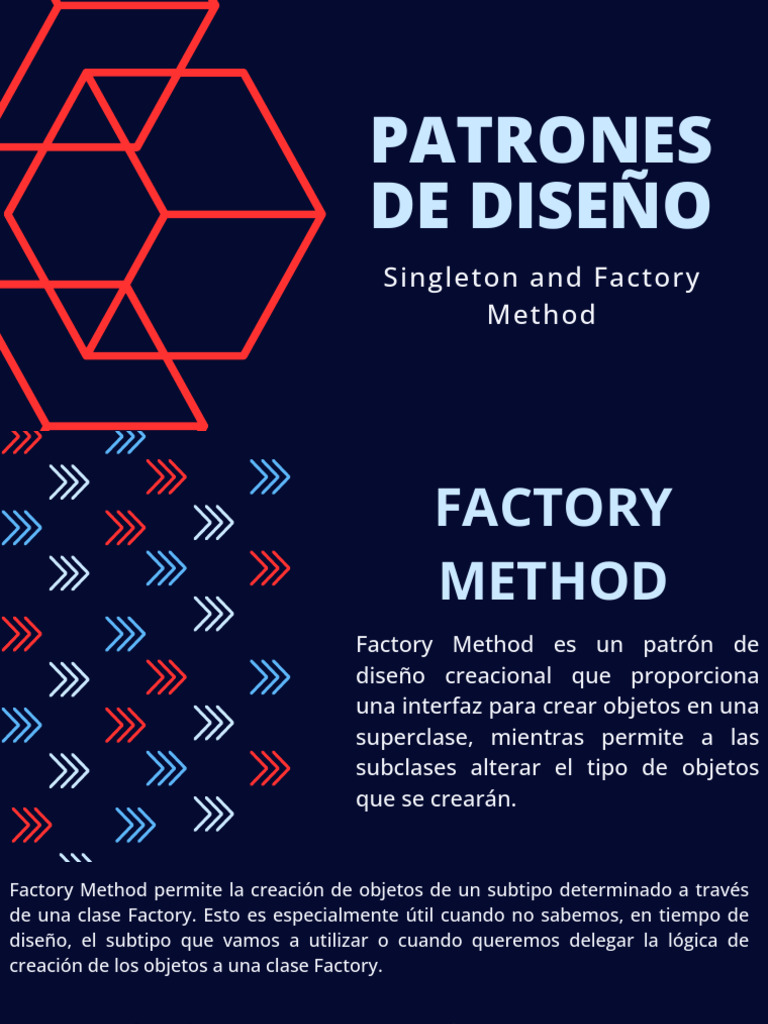 Patrones de Diseño: Singleton y Factory Method | PDF | Objeto ...