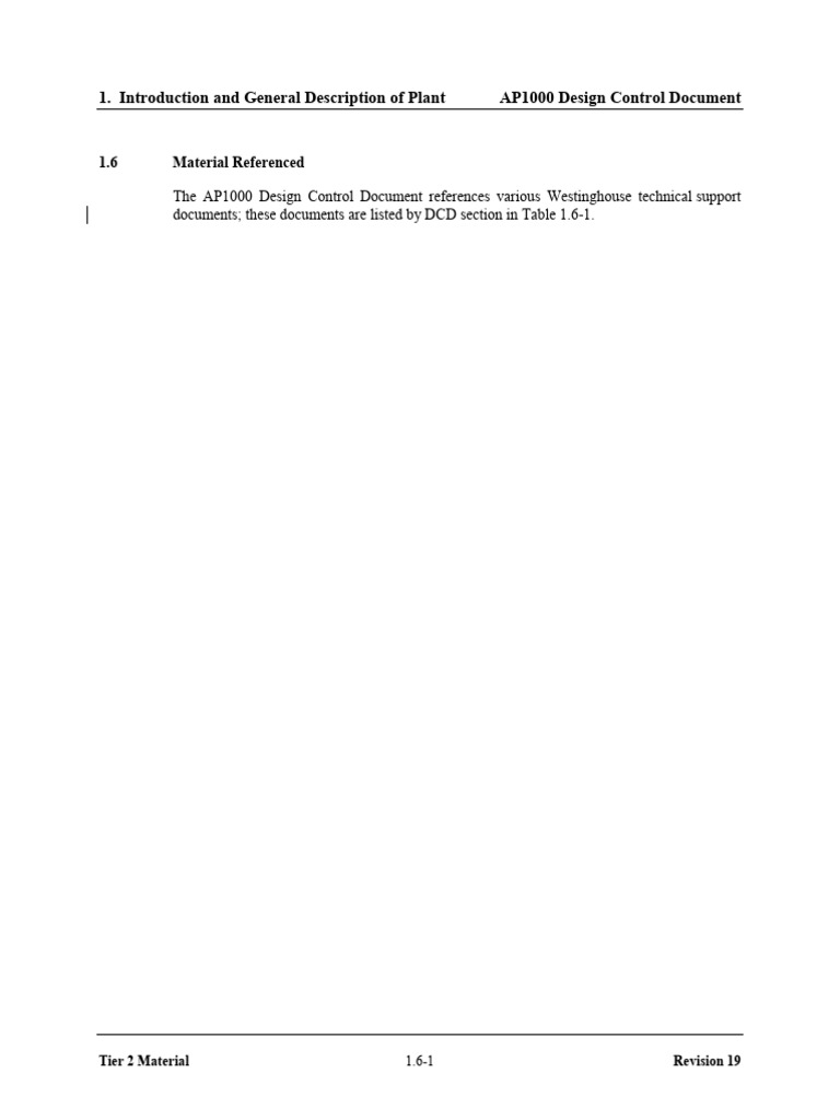 AP1000 Design Control Document References | PDF | Pressurized Water ...