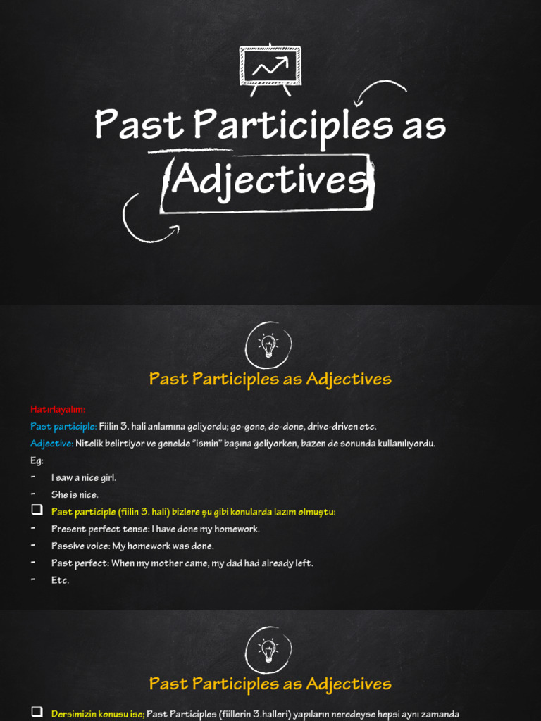Using Past Participles as Adjectives | PDF | Adjective | Syntax