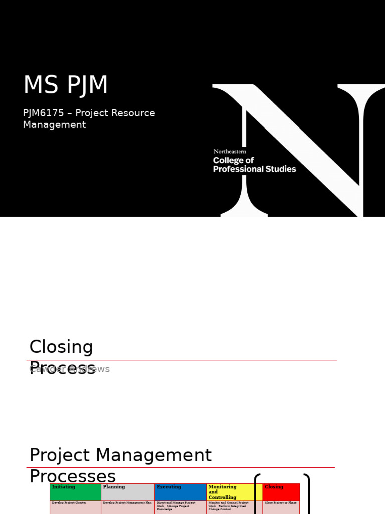 Project Resource Management Closure Guide | PDF | Project Management ...